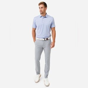 Peter Millar Crown Crafted Mens Performance Pants Gray Size 34x36 golf casual